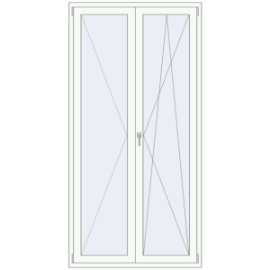 Buy Balcony doors 1200x2400 mm BALCONY DOOR REHAU EURO 60