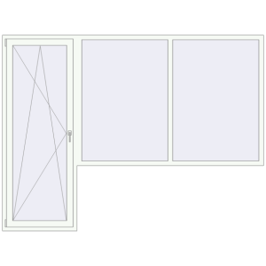 Cumpără Uși de balcon 2800x2100 mm BALCONY DOOR REHAU SYNEGO
