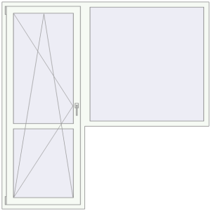 Cumpără Uși de balcon 2000x2000 mm BALCONY DOOR REHAU SYNEGO