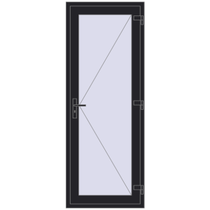 Buy Entrance doors 800x2100 mm DOOR KORSA OPTIMUM REHAU BRILLANT