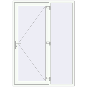 Cumpără Uși de intrare 1550x2150 mm OPTIMUM REHAU BRILLANT