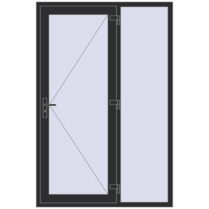 Cumpără Uși de intrare 1400x2100 mm OPTIMUM REHAU BRILLANT