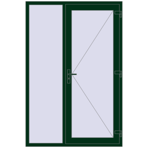 Buy Entrance doors 1400x2100 mm DOOR KORSA OPTIMUM REHAU BRILLANT