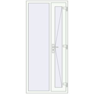 Cumpără Uși de intrare 950x2100 mm DOOR ALU STANDARD 72