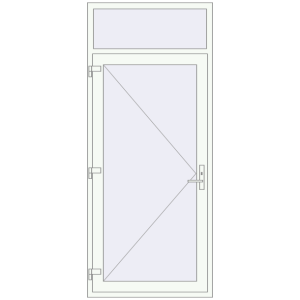 Cumpără Uși de intrare 1020x2400 mm REHAU EURO 60