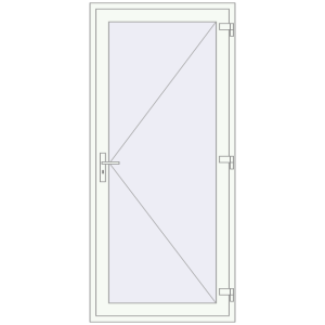 Cumpără Uși de intrare 1000x2150 mm DOOR ALU STANDARD 72