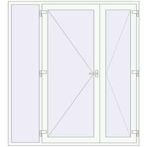 Acheter Portes d'entrée 2000x2200 mm OPTIMUM (REHAU Т118/70) ouverture vers l'extérieur