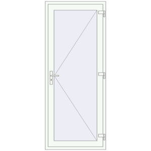 Buy Entrance doors 900x2200 mm DOOR KORSA OPTIMUM REHAU BRILLANT