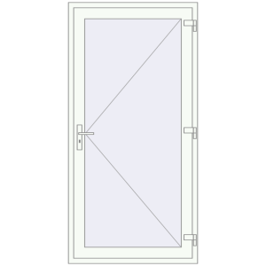 Cumpără Uși de intrare 1000x2100 mm DOOR ALU STANDARD 72