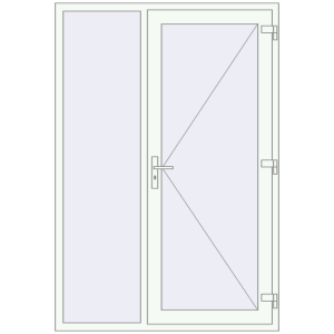 Cumpără Uși de intrare 1400x2050 mm DOOR ALU STANDARD 72