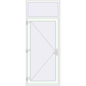 Buy Entrance doors 1020x2560 mm DOOR KORSA ENERGY-SAVING REHAU SYNEGO BLACK_BROWN external