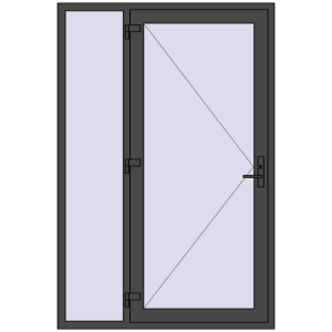Buy Entrance doors 1400x2100 mm DOOR KORSA ENERGY-SAVING REHAU SYNEGO