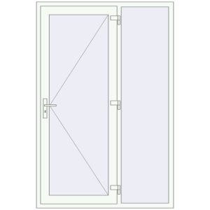 Buy Entrance doors 1400x2100 mm DOOR KORSA OPTIMUM REHAU BRILLANT