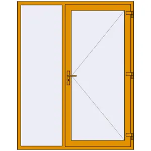 Cumpără Uși de intrare 1650x2100 mm DOOR ALU STANDARD 72