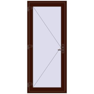 Buy Entrance doors 900x2100 mm DOOR KORSA OPTIMUM REHAU BRILLANT
