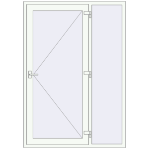 Buy Entrance doors 1430x2050 mm DOOR KORSA OPTIMUM REHAU BRILLANT