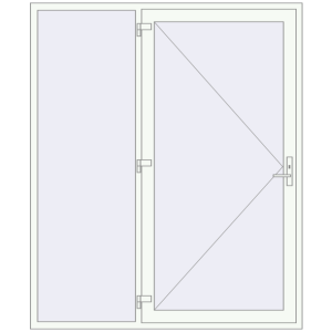 Buy Entrance doors 1888x2260 mm DOOR KORSA ALU STANDARD 72