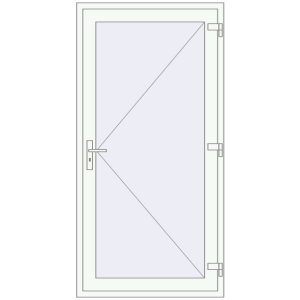 Buy Entrance doors 1000x2000 mm DOOR KORSA ENERGY-SAVING REHAU SYNEGO