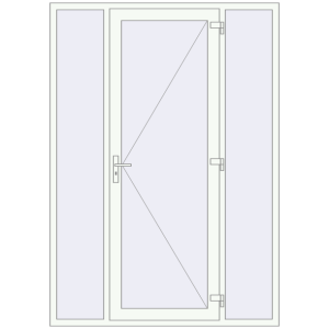 Buy Entrance doors 1700x2400 mm DOOR KORSA ENERGY-SAVING REHAU SYNEGO