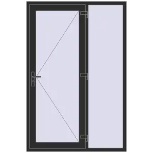 Cumpără Uși de intrare 1400x2100 mm REHAU BRILLANT BUSINESS