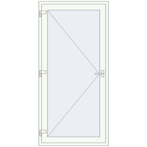 Buy Entrance doors 1000x2200 mm DOOR KORSA OPTIMUM REHAU BRILLANT