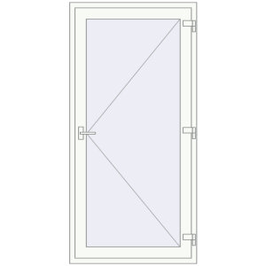Acheter Portes d'intérieur 1000x2050 mm Porte d'intérieur REHAU T94/60 - Ouverture vers l'extérieur