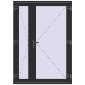 Buy Internal doors 1400x2000 mm REHAU BASE 60 TERRACE (Т94)