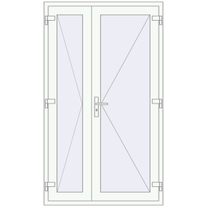 Buy Internal doors 1200x2050 mm REHAU BASE 60 TERRACE (Т94)
