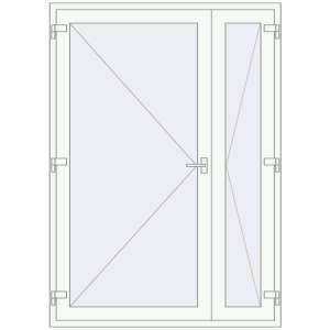 Kaufen Einfach und Doppelglasschwingtüren 1500x2100 mm INTERIOR door (Т94/60) opens to the outside