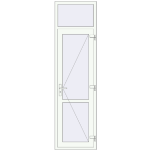 Buy Internal doors 700x2500 mm REHAU OPTIMUM 70 (Z74) RAL 9016 Traffic white two-sided