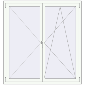 Buy Tilt-and-Turn 1400x1500 mm KORSA OPTIMUM REHAU EURO 70