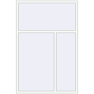 Buy Tilt-and-Turn 1500x2250 mm REHAU OPTIMUM EURO-DESIGN 70 RAL 9016 Traffic white two-sided