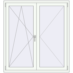 Buy Tilt-and-Turn 1280x1395 mm KORSA ENERGY-SAVING REHAU SYNEGO MD