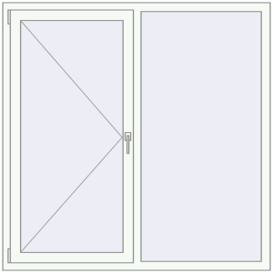 Cumpără Ferestre 1500x1500 mm BASE REHAU EURO 60