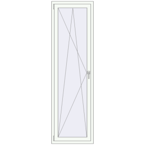 Buy Tilt-and-Turn 650x2200 mm KORSA OPTIMUM REHAU EURO 70 RAL 9016 Traffic white two-sided