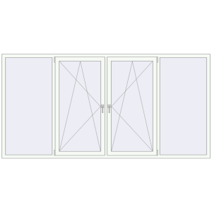 Buy Tilt-and-Turn 3000x1500 mm KORSA BRILLANT DESIGN RAL 9016 Traffic white two-sided