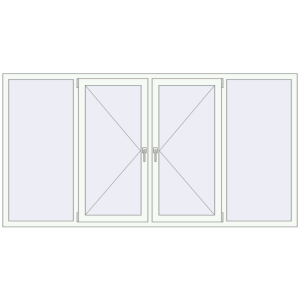 Cumpără Ferestre 2500x1300 mm BASE REHAU EURO 60