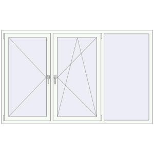 Cumpără Ferestre 2100x1300 mm ENERGY-SAVING REHAU SYNEGO MD