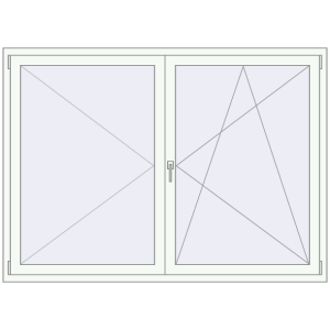 Buy Tilt-and-Turn 1870x1350 mm KORSA ENERGY-SAVING REHAU SYNEGO MD