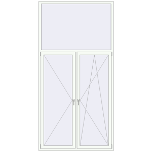 Buy Tilt-and-Turn 1500x3000 mm KORSA OPTIMUM REHAU EURO 70