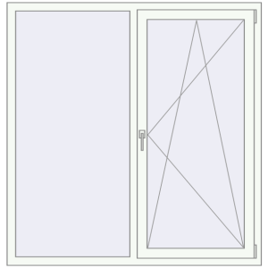 Buy Tilt-and-Turn 1540x1540 mm KORSA OPTIMUM REHAU EURO 70