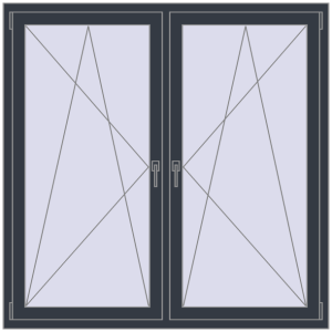 In den Warenkorb Kipp und Drehfenster 1500x1500 mm REHAU EURO70