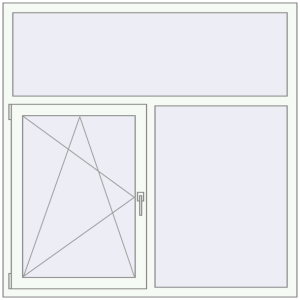 Buy Tilt-and-Turn 1500x1500 mm KORSA OPTIMUM REHAU EURO 70