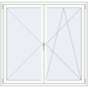 Buy Tilt-and-Turn 1500x1450 mm KORSA OPTIMUM REHAU EURO 70