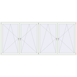 Buy Tilt-and-Turn 4010x1750 mm KORSA OPTIMUM REHAU EURO 70