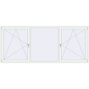 Buy Tilt-and-Turn 3080x1290 mm KORSA ENERGY-SAVING REHAU SYNEGO MD BLACK_ULTI-MATT external