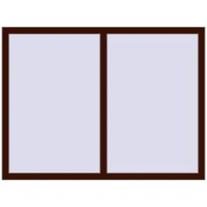Cumpără Ferestre 1500x1130 mm BASE REHAU EURO 60 BLACK_CHERRY two-sided
