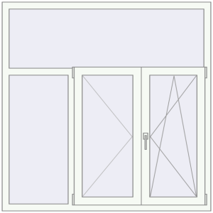 Buy Tilt-and-Turn 1500x1500 mm KORSA OPTIMUM REHAU EURO 70