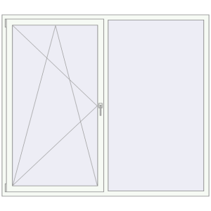 Buy Tilt-and-Turn 2000x1750 mm KORSA OPTIMUM REHAU EURO 70