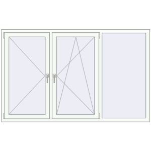 Kaufen Kipp und Drehfenster 2000x1250 mm KORSA OPTIMUM 60 (REHAU Euro-Design 60)